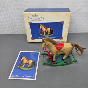 2004 Hallmark Keepsake Ornament a Pony for Christmas 7th in Series